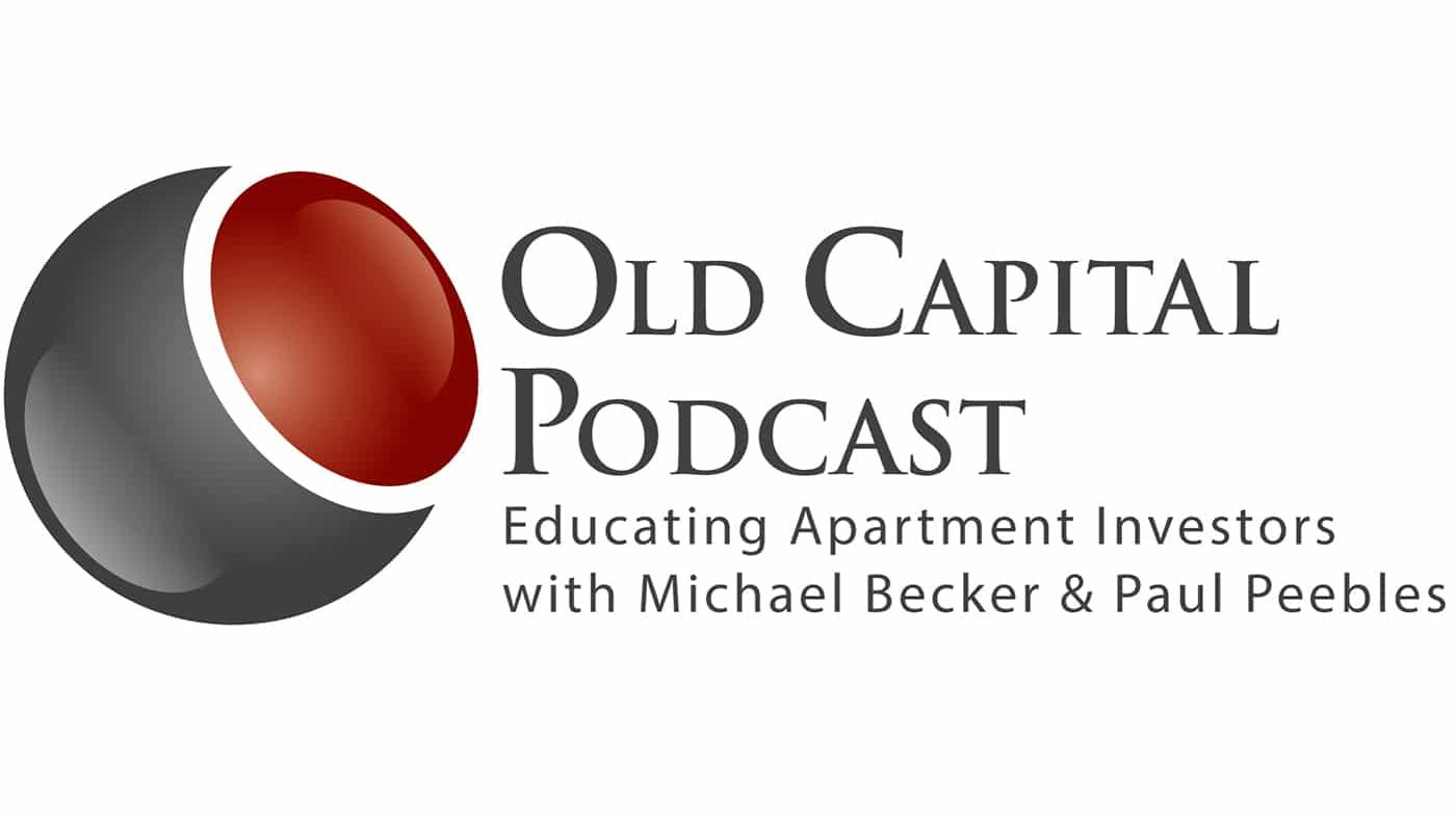 The logo for the Old Capital Podcast with a description.